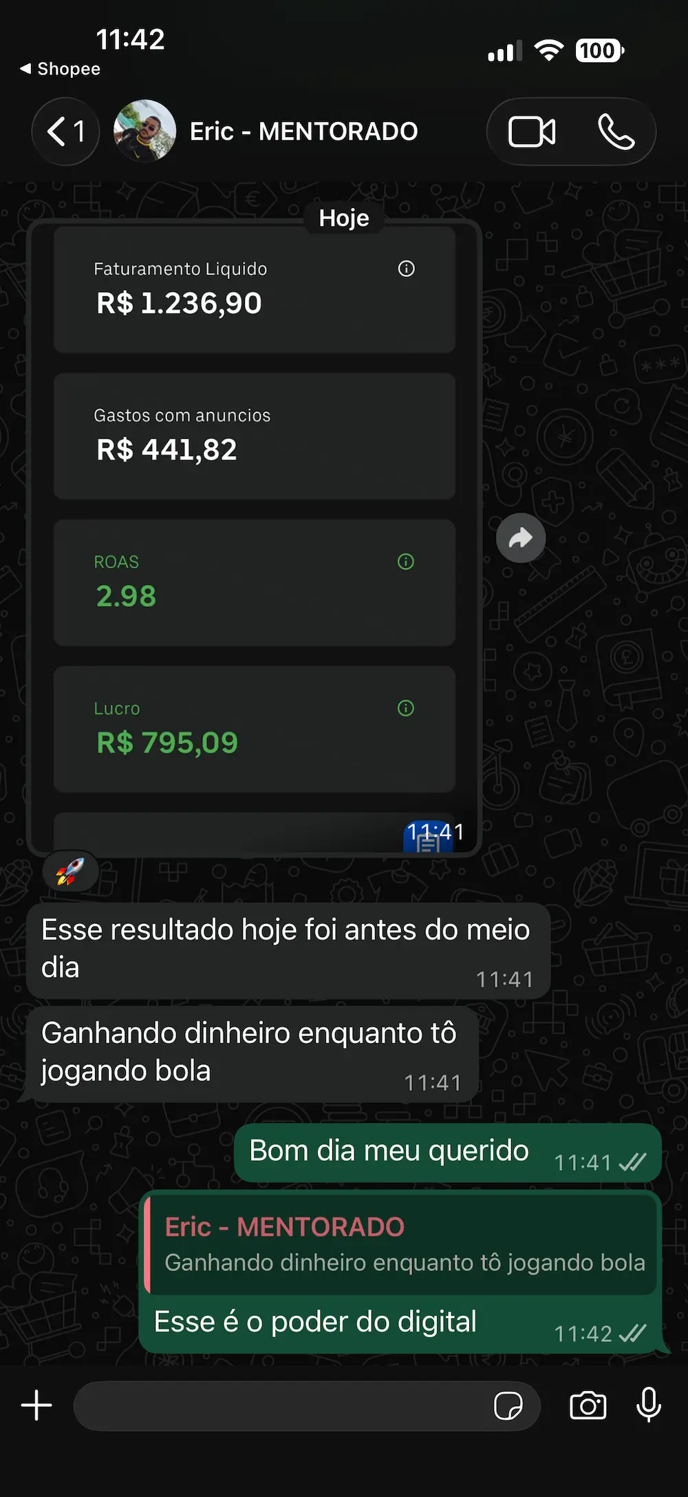 Print de depoimento 08